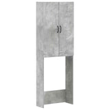vidaXL Toiletkast HOORN Wit 66 x 25,5 x 190 cm Bewerkt hout