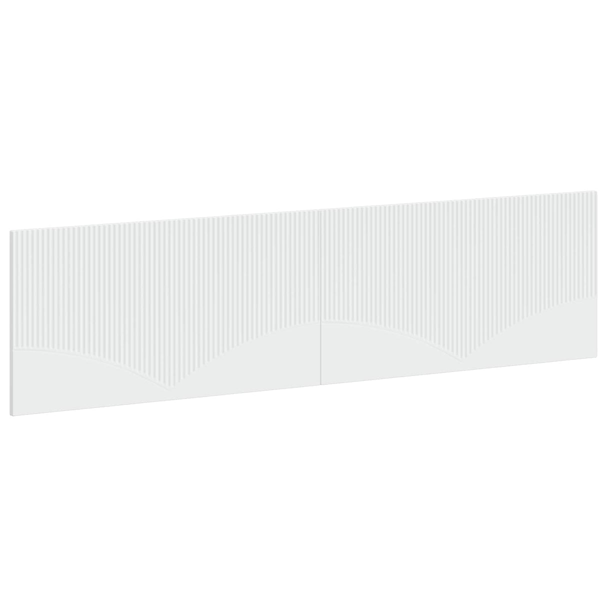 vidaXL Wall-Mounted Headboard HORN White Engineered Wood