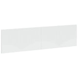 vidaXL Wall-Mounted Headboard HORN White Engineered Wood