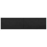 vidaXL Wall-Mounted Headboard HORN White Engineered Wood