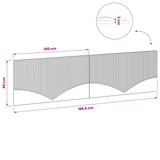 vidaXL Wall-Mounted Headboard HORN White Engineered Wood