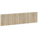 vidaXL Wall-Mounted Headboard HORN White Engineered Wood
