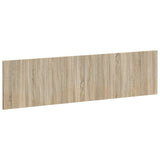 vidaXL Wall-Mounted Headboard HORN White Engineered Wood
