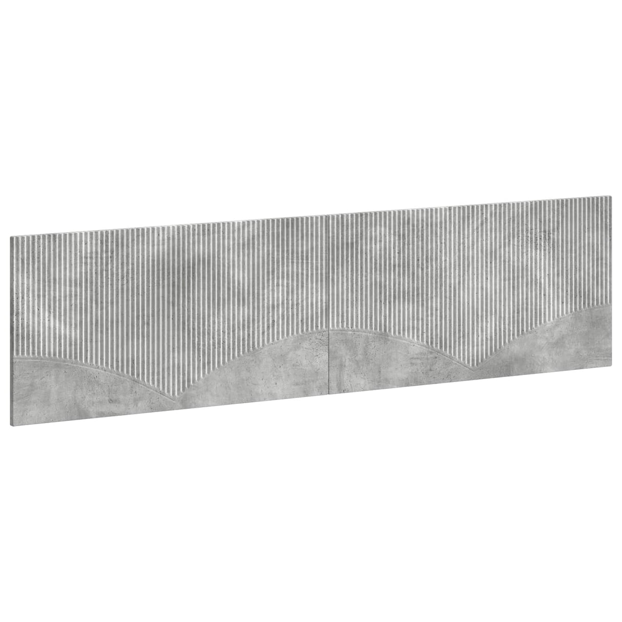 vidaXL Wall-Mounted Headboard HORN White Engineered Wood