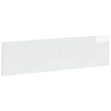 vidaXL Wall-Mounted Headboard HORN White Engineered Wood