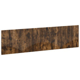 vidaXL Wall-Mounted Headboard HORN White Engineered Wood