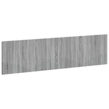 vidaXL Wall-Mounted Headboard HORN White Engineered Wood