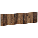 vidaXL Wall-Mounted Headboard HORN White Engineered Wood