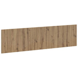 vidaXL Wall-Mounted Headboard HORN White Engineered Wood