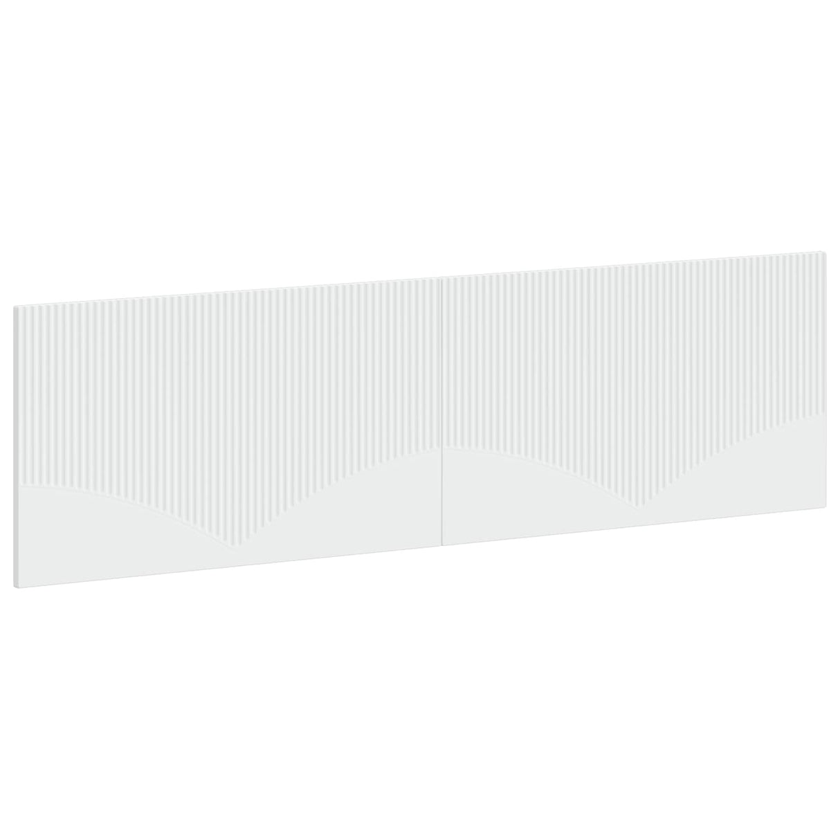vidaXL Wall-Mounted Headboard HORN White Engineered Wood