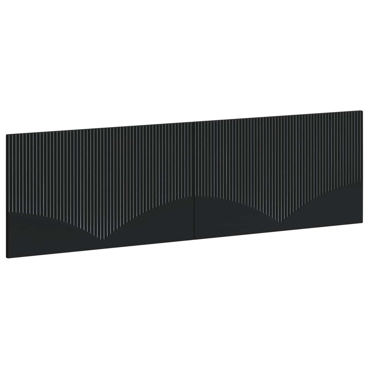 vidaXL Wall-Mounted Headboard HORN White Engineered Wood