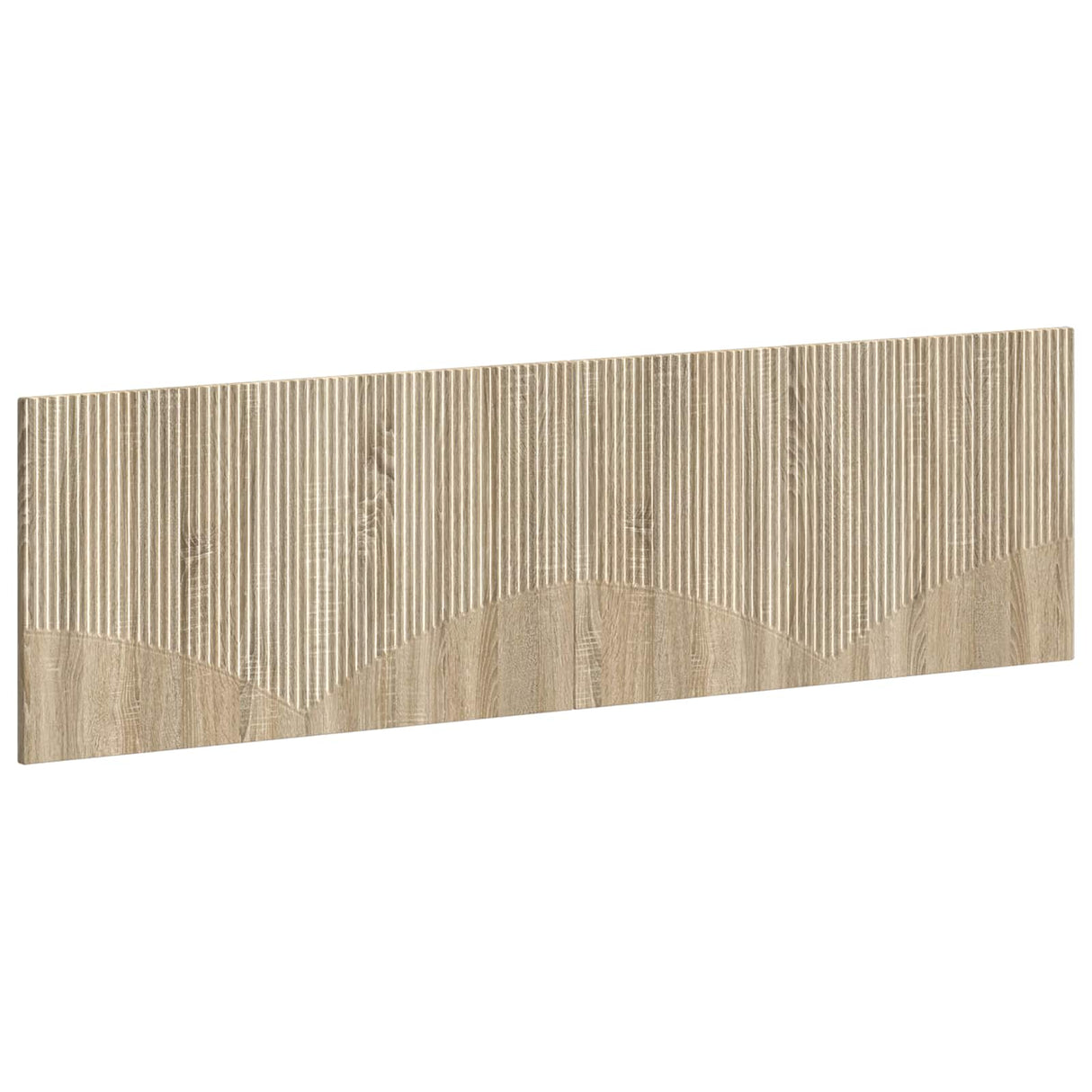 vidaXL Wall-Mounted Headboard HORN White Engineered Wood