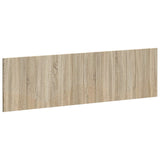 vidaXL Wall-Mounted Headboard HORN White Engineered Wood