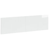 vidaXL Wall-Mounted Headboard HORN White Engineered Wood