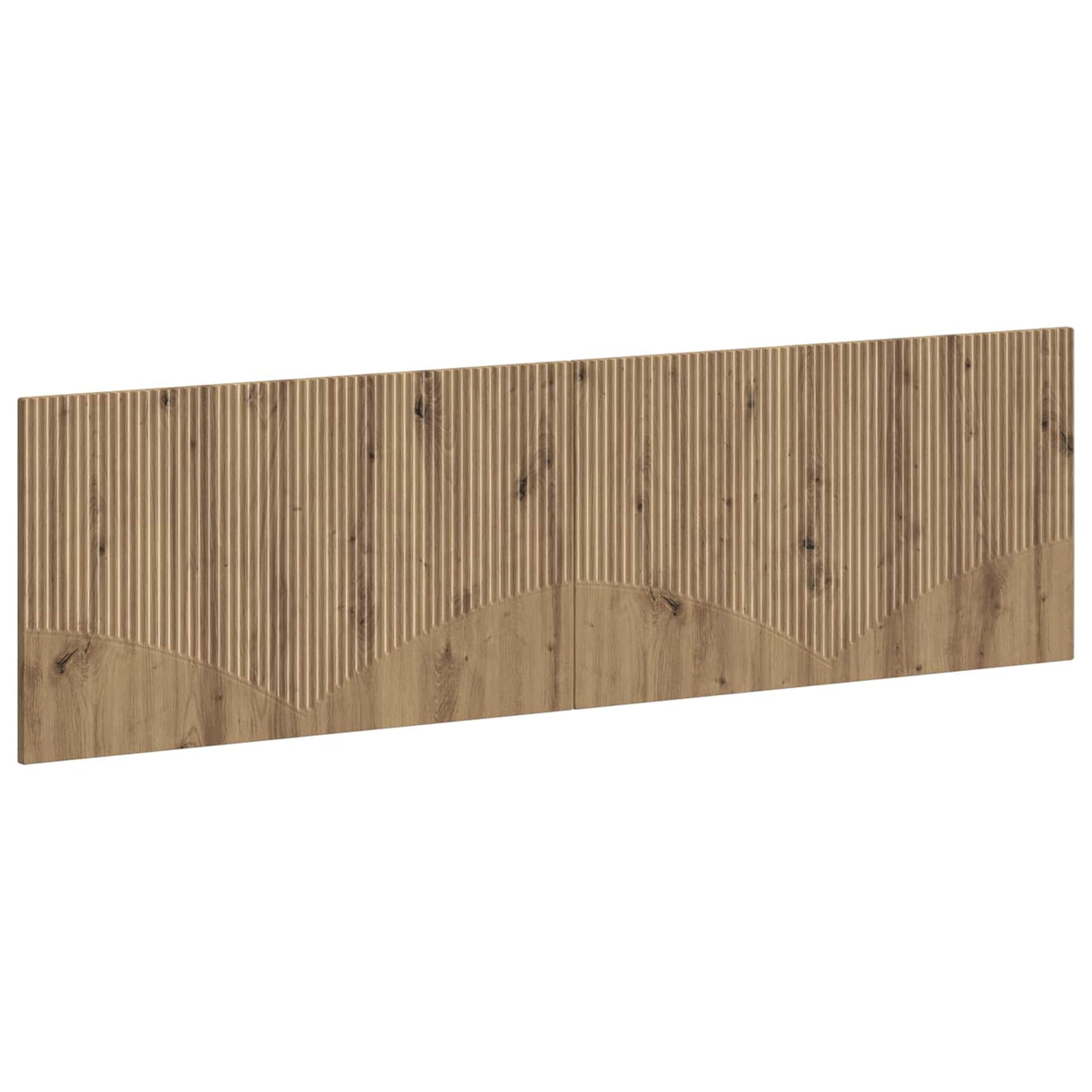 vidaXL Wall-Mounted Headboard HORN White Engineered Wood