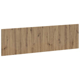 vidaXL Wall-Mounted Headboard HORN White Engineered Wood