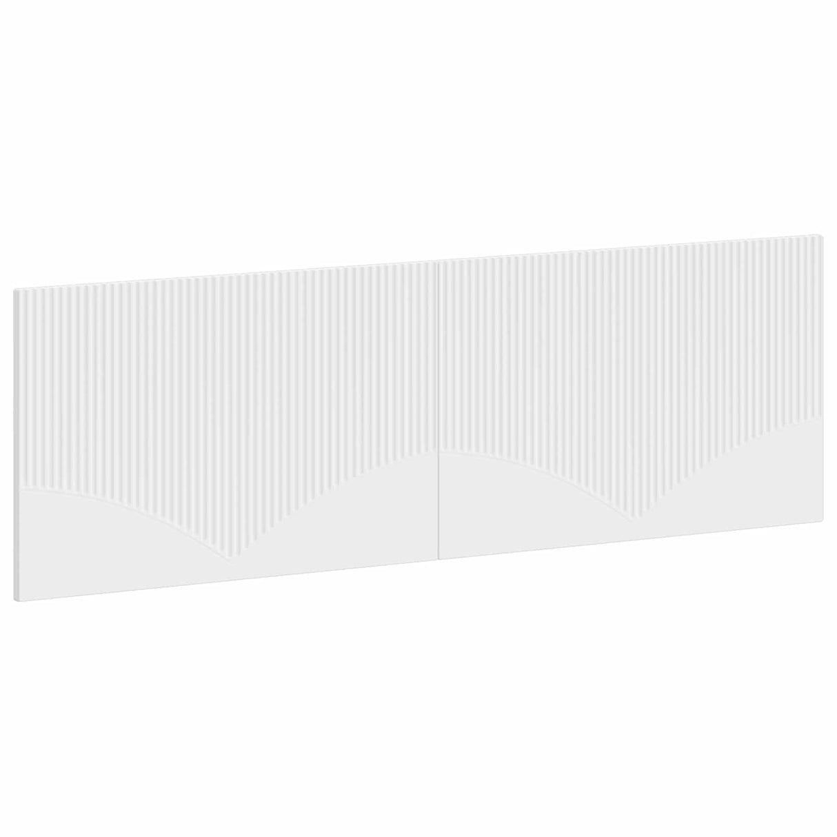 vidaXL Wall-Mounted Headboard HORN White Engineered Wood