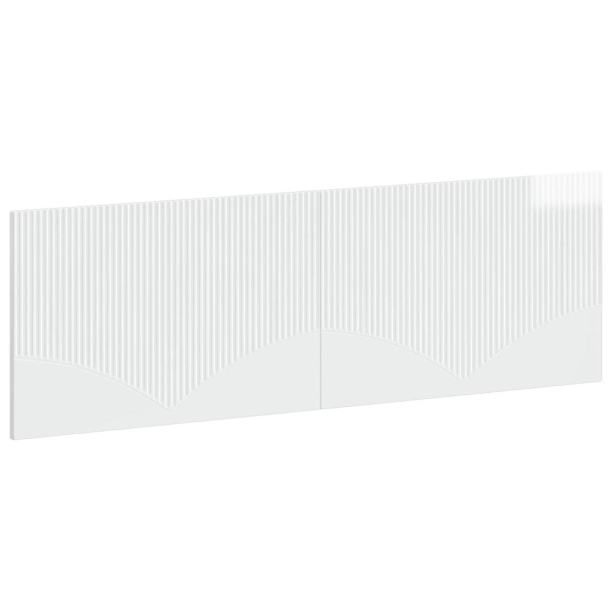 vidaXL Wall-Mounted Headboard HORN White Engineered Wood