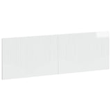 vidaXL Wall-Mounted Headboard HORN White Engineered Wood
