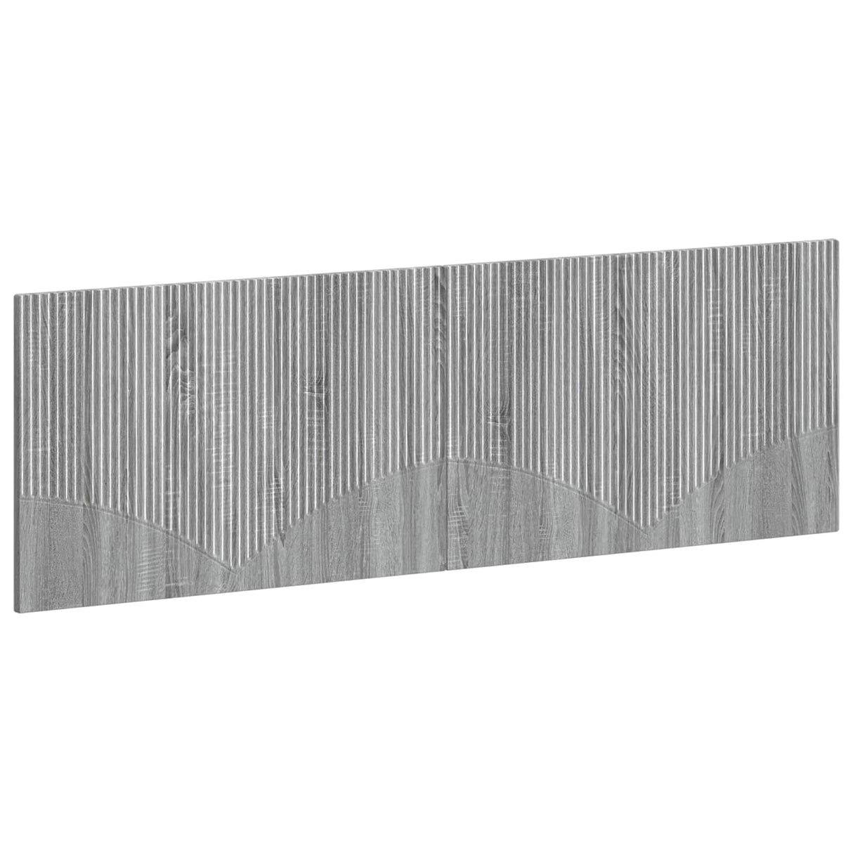 vidaXL Wall-Mounted Headboard HORN White Engineered Wood