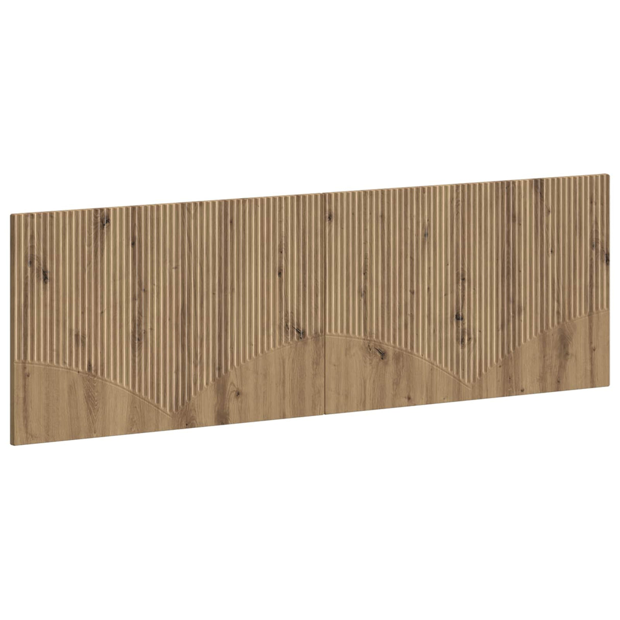 vidaXL Wall-Mounted Headboard HORN White Engineered Wood
