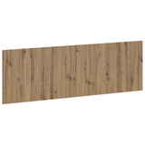 vidaXL Wall-Mounted Headboard HORN White Engineered Wood