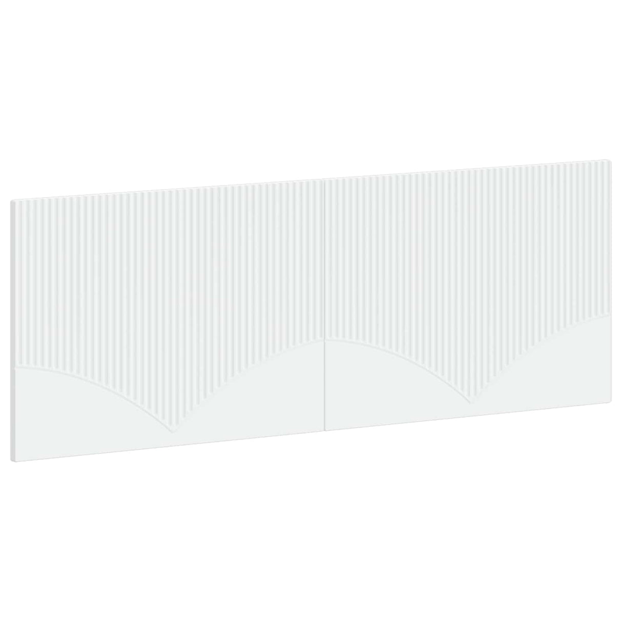 vidaXL Wall-Mounted Headboard HORN White Engineered Wood