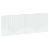 vidaXL Wall-Mounted Headboard HORN White Engineered Wood