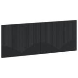 vidaXL Wall-Mounted Headboard HORN White Engineered Wood