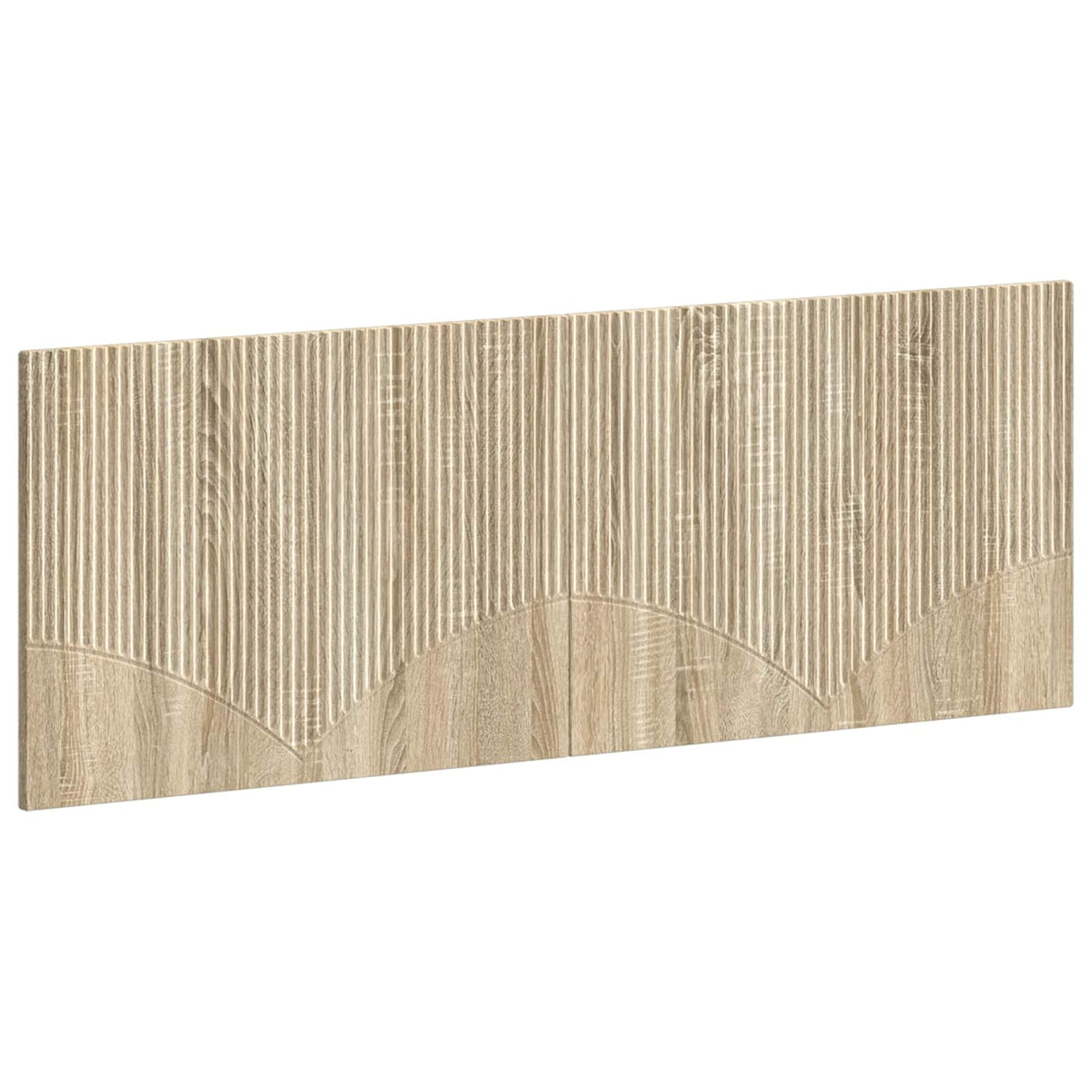 vidaXL Wall-Mounted Headboard HORN White Engineered Wood