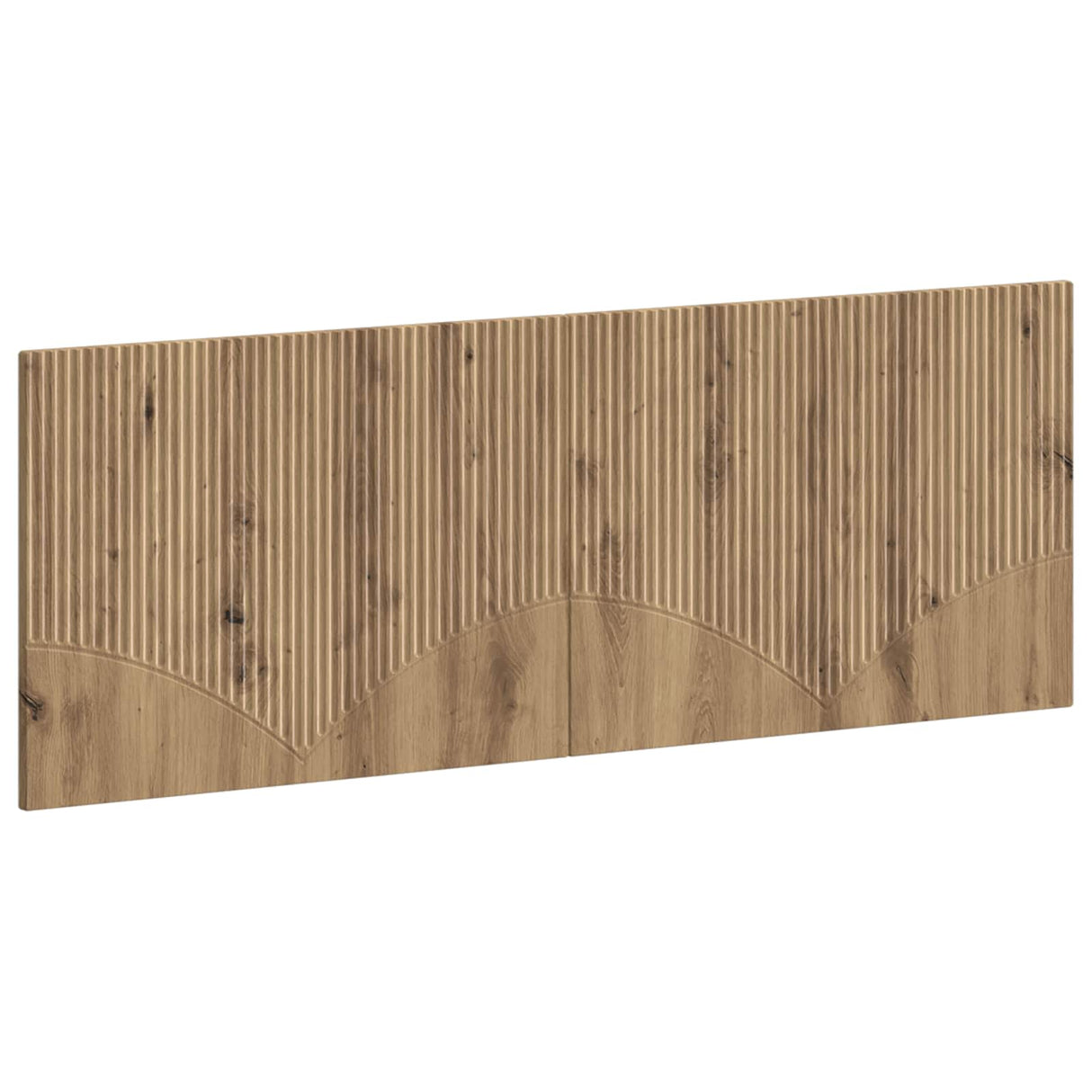 vidaXL Wall-Mounted Headboard HORN White Engineered Wood