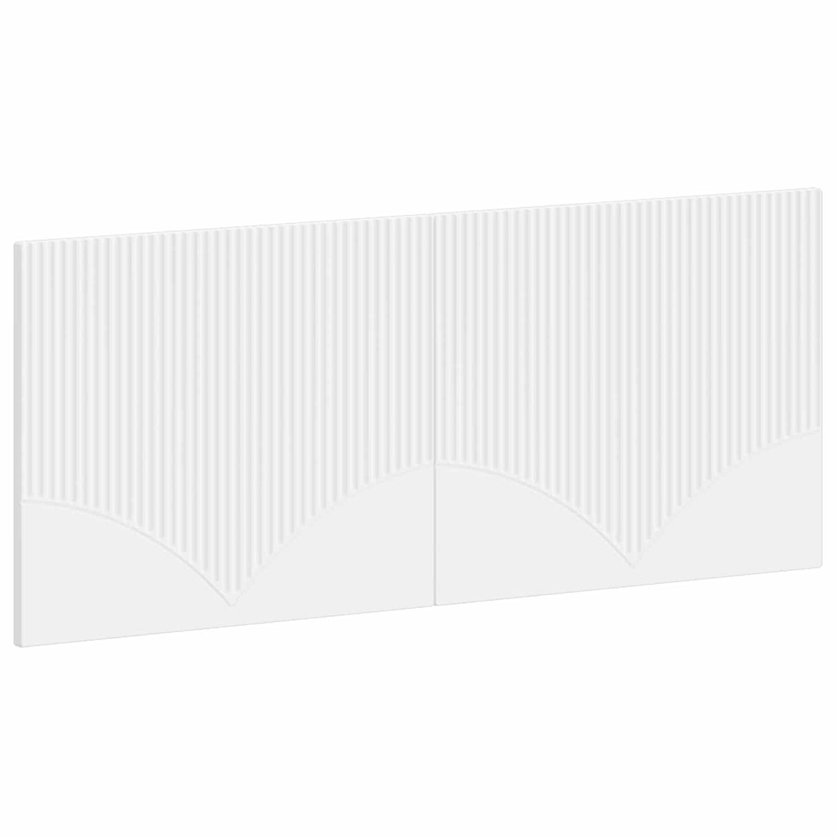 vidaXL Wall-Mounted Headboard HORN White Engineered Wood