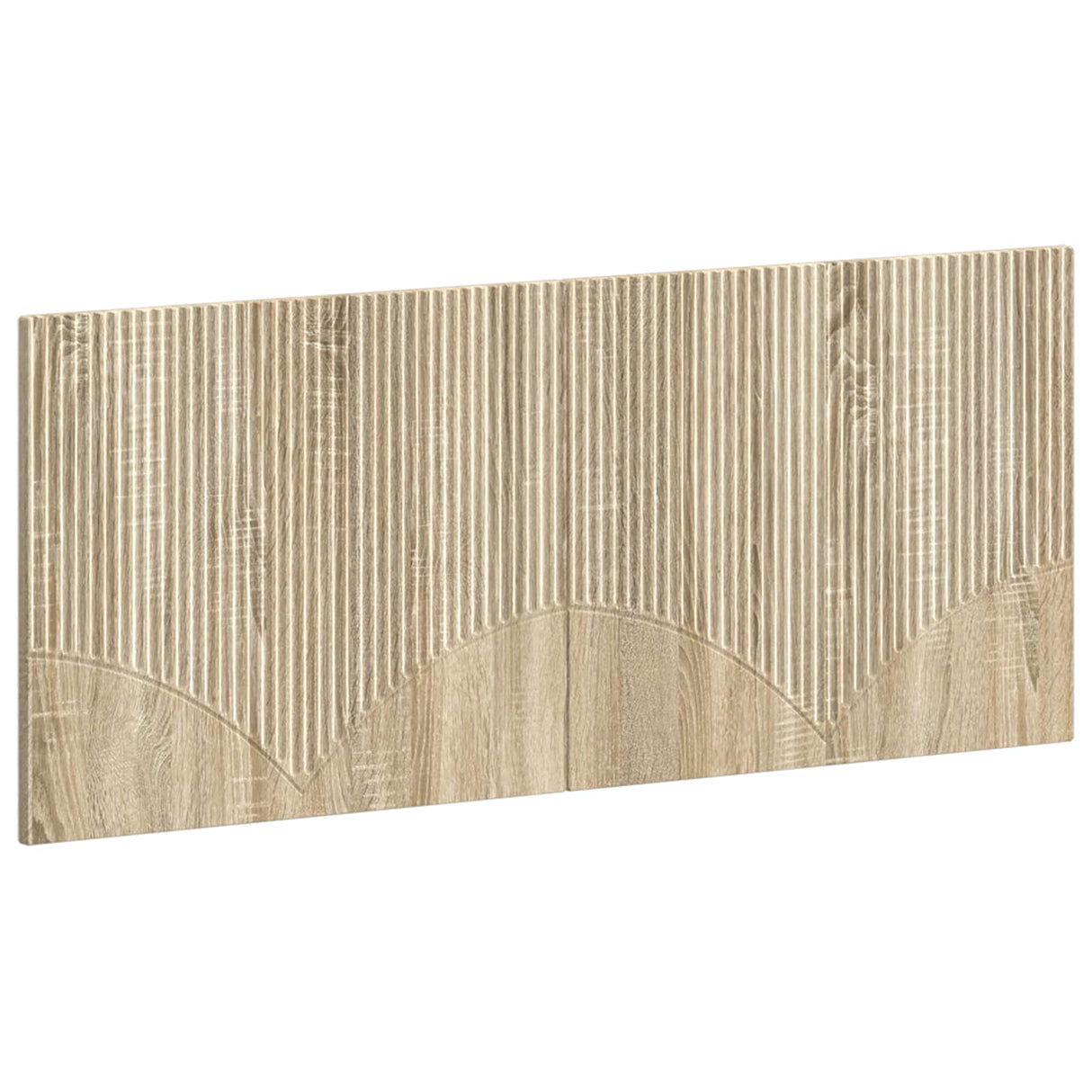 vidaXL Wall-Mounted Headboard HORN White Engineered Wood