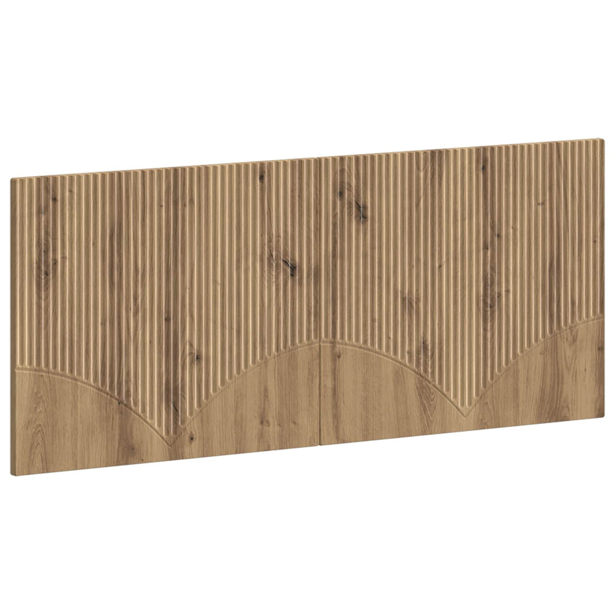 vidaXL Wall-Mounted Headboard HORN White Engineered Wood