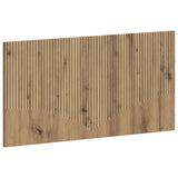 vidaXL Wall-Mounted Headboard HORN White Engineered Wood