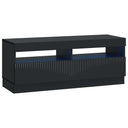vidaXL LED tv-meubel Wit Bewerkt hout