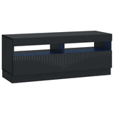 vidaXL LED tv-meubel Wit Bewerkt hout