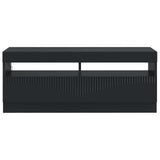 vidaXL LED tv-meubel Wit Bewerkt hout