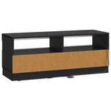 vidaXL LED tv-meubel Wit Bewerkt hout