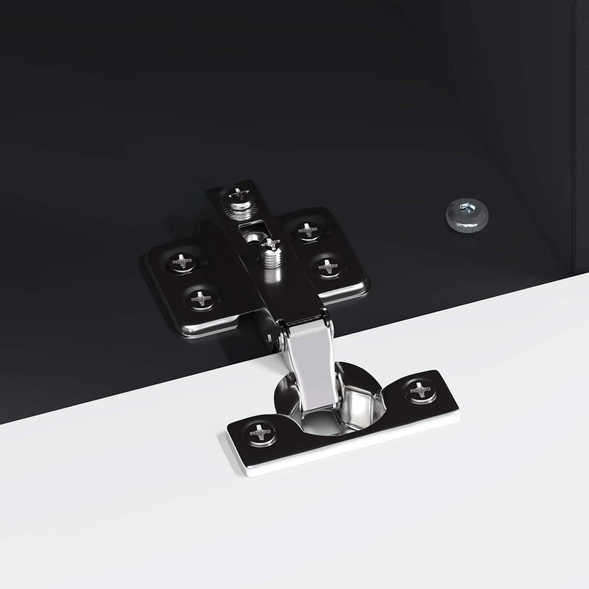 vidaXL LED tv-meubel Wit Bewerkt hout