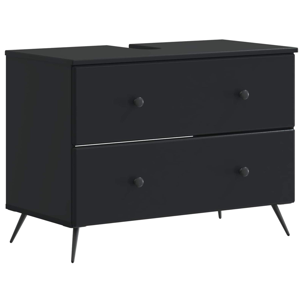 vidaXL Wastafel kabinet voor de badkamer BREDA Wit 82 x 41 x 59 cm