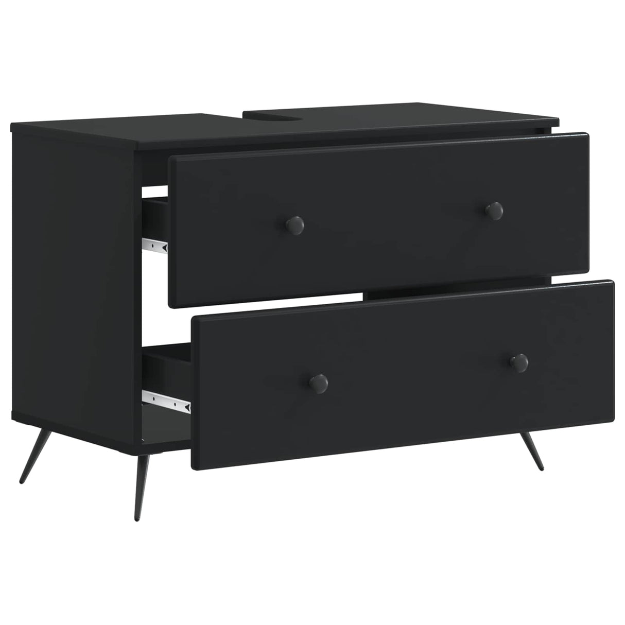 vidaXL Wastafel kabinet voor de badkamer BREDA Wit 82 x 41 x 59 cm