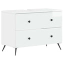 vidaXL Wastafel kabinet voor de badkamer BREDA Wit 82 x 41 x 59 cm