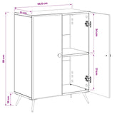 vidaXL Badkamer Opbergkast BREDA Wit 59,5 x 31 x 80 cm Bewerkt hout