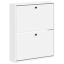 vidaXL Wandgemonteerde Schoenenkast BREDA 71 x 17 x 86 cm Bewerkt hout