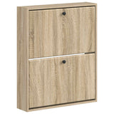 vidaXL Wandgemonteerde Schoenenkast BREDA 71 x 17 x 86 cm Bewerkt hout