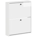 vidaXL Wandgemonteerde Schoenenkast BREDA 71 x 17 x 86 cm Bewerkt hout