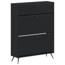 vidaXL Shoe Cabinet BREDA 78 x 24 x 103 cm Engineered Wood White