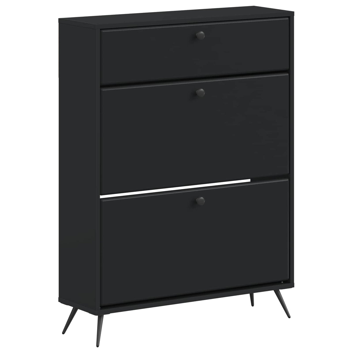 vidaXL Shoe Cabinet BREDA 78 x 24 x 103 cm Engineered Wood White