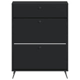 vidaXL Shoe Cabinet BREDA 78 x 24 x 103 cm Engineered Wood White